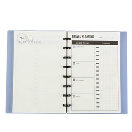 Eagle Discbound Refill Paper, Inner Core, Planner Refills, Paper for Junior Size Discbound Notebooks, Arc Notebooks, 8-Hole Punched, 30 Sheets, 8.5"x5.5" (Travelling Planner)