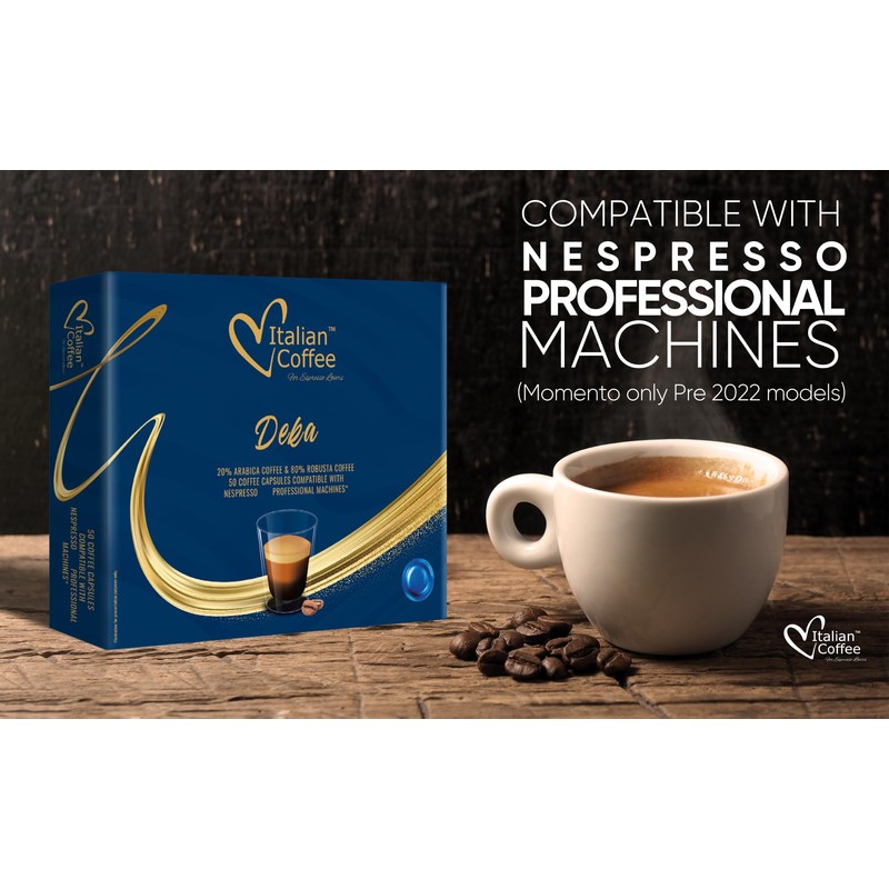 Italian Coffee for Espresso Lovers pods compatible with PRO Professional