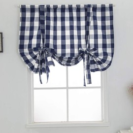 vctops - Cortinas con diseño de búfalo en blanco y negro con aislamiento térmico para ventana pequeña (31 x 55 pulgadas, negro)