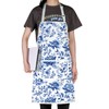JNIAP Chinoiserie Kitchen Apron Chinoiserie Floral Apron Chinoiserie Kitchen Accessories