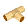 Pro 10-Pack EFIELD Pex 3/4 Inch Tee Brass Crimp Fittings