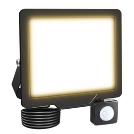 Willpower 10 W 1000 LM LED Outdoor Spotlight with Motion Sensor LED Headlight 3500 K Warm White IP66 Waterproof LED Outdoor Floodlight for Garage Hallway Garden Courtyards Hotel Sports Field