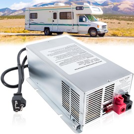 WF-9875 75 Amp Power Converter Deck Mount Charger WF-9875-AD-CB Replacement for RV Trailer Camper Car Boat WF-9800 Series Power WF-9875-MBA WF-9875-LIS Three-stage Converter Charger 13.2-14.6V DC