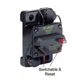 Marinco 185050F-01-1 50 Amp Flush Mount Circuit Breaker