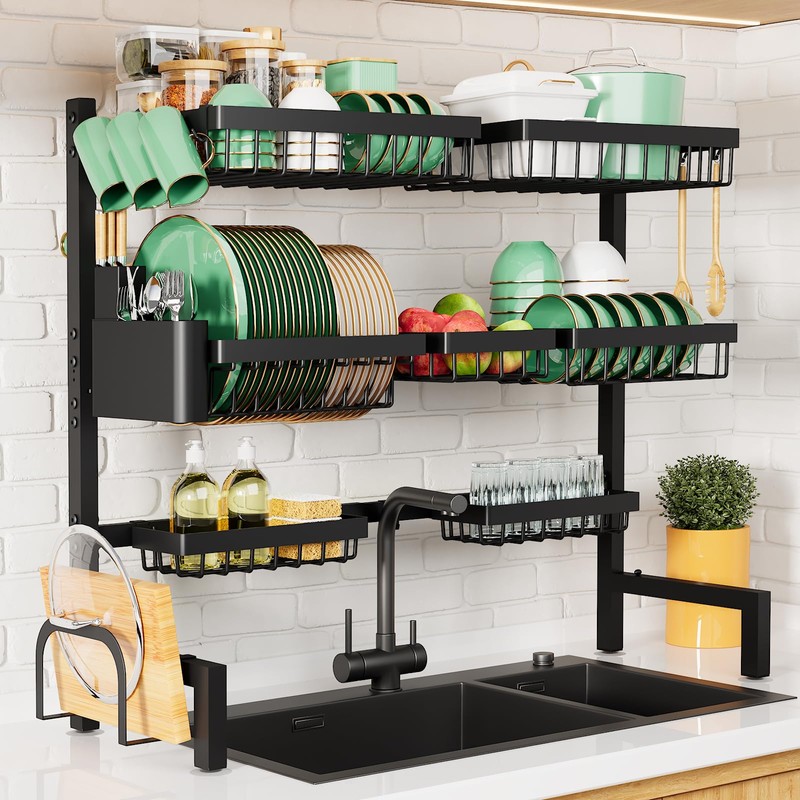 Kitsure Over The Sink Dish Drying Rack - 31.5" to