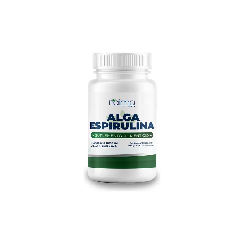 Alga Espirulina Orgánica 500 Mg Pack 2 Frascos Con 100