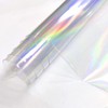 XHT Holographic Clear PVC Vinyl, 30 x 135 cm Iridescent