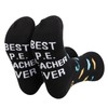 TSOTMO PE Teacher Gift PE Teacher Teaching Socks Novelty Best
