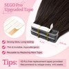 SEGO Pro Tape in Hair Extensions Human Hair Thin Tape