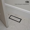 Fittes Flush Floor Vent [Luxe], Minimalist Solid Steel HVAC Air