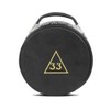 33RD DEGREE SCOTTISH RITE CROWN CAP CASE -IMITATION BLACK LEATHER