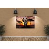 XXMWallArt FC3069 Canvas Wall Art Elephant Picture African Wild Animals