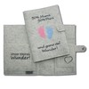 Maternity pass cover deluxe with extra compartments and closure, 100%