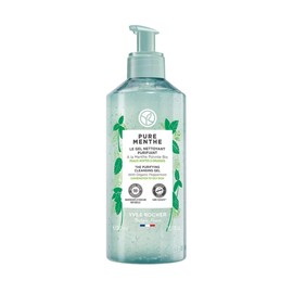 Yves Rocher Limpiador Facial Purificante Pure Menthe - Gel Limpiador - Para Pieles Mixtas a Grasas - Elimina las impurezas, el maquillaje y el exceso de grasa - 390 ml