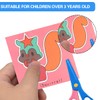 IFUDE Children's Craft Scissors Paper Cut Set Safety Plastic Scissors