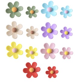 Pack of 14 Fridge Magnets, Colourful Fridge Magnets for Kitchen and Office, Strong Magnets Children for Magnetic Board, Decorative Fridge Magnets Set in 7 Colours, Suitable for Kitchen