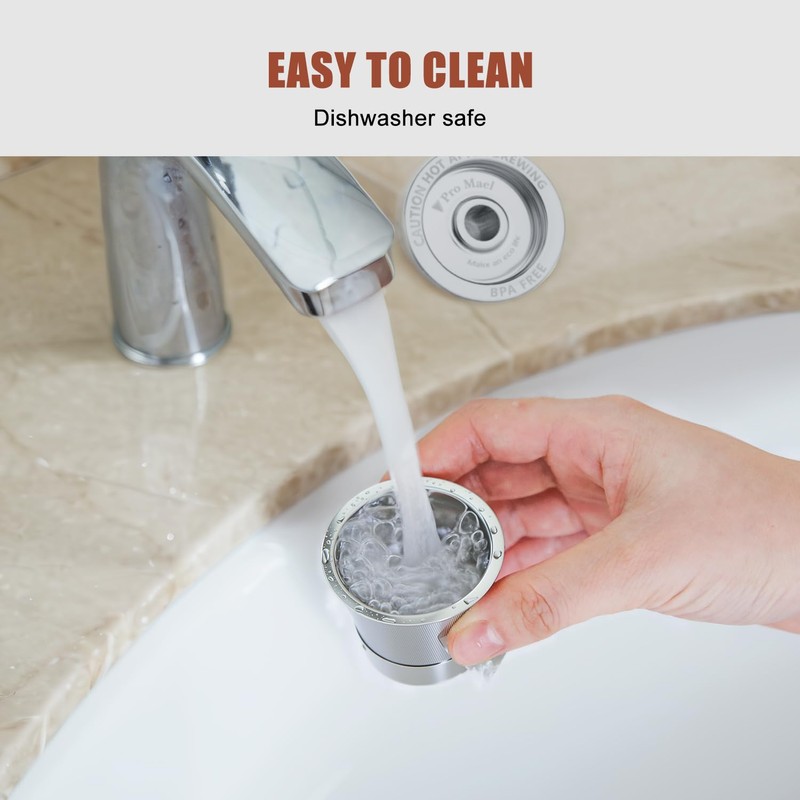 Pro Mael Stainless Steel Reusable K Cups for Keurig, Refillable