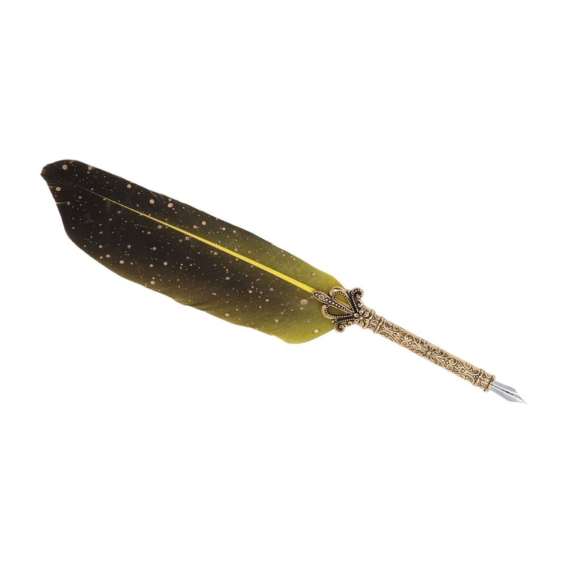 Feather Pen Set with 5 Interchangeable Nib Letter Opener Pen