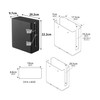 Yamazaki 4914 Smart Router Storage Case, Stackable, Slim, With Lid,