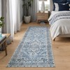 Bloom Rugs Caria Washable Non-Slip 7 ft Runner - Blue