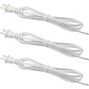 Fiada 3 Pack Lamp Cord with Molded Plug, Lamp Cord
