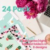 Decorative File Folders, 24 Pack, 8 Designs, Heavyweight, Letter Size