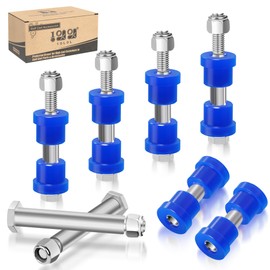 10L0L Golf Cart Spring Bushing Kit with Screw Nut-Rear Leaf Springs Shackles Bushing Sleeve for EZGO TXT/Medalist (1994-up) & Club Car DS (1981-up), Replaces Parts 70289-G02 70291-G01 14158-G1