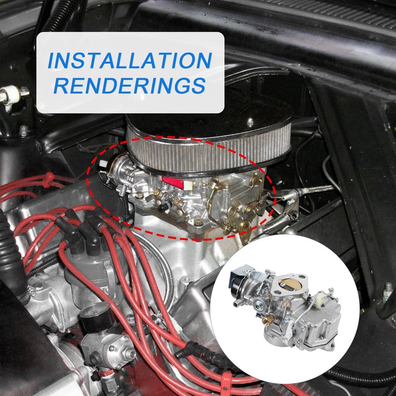RADHLBNIU 1100 Carburetor Compatible with Ford Mustang Falcon 170 200
