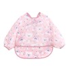 Qwrqwr Baby Bib with Sleeves Waterproof Weaning Bib for Toddlers