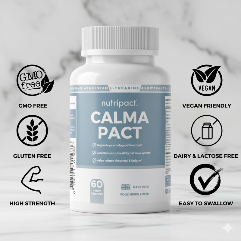 Stress, Calm, Cortisol & Sleep Support Supplement – Ashwagandha High