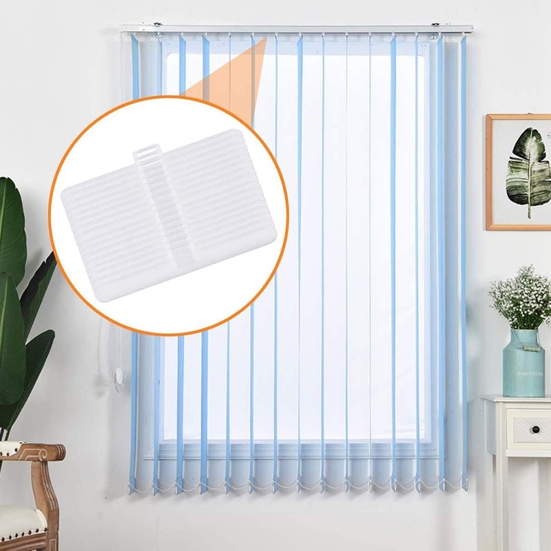 BEANPRECOY Vertical Blind Clips Top Hangers 20 Pack - Double