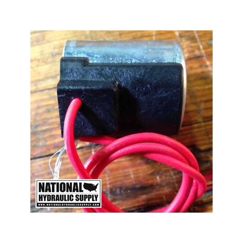 Deltrol, 10116-30, 12VDC Solenoid Coil, Single Lead Wire, Red, NEW