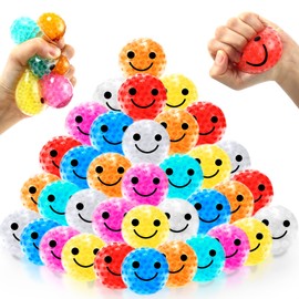 Hollowfly 48 Pack Face Stress Balls Bulk Emotion Stress Relief Balls Fidget Stress Toys for Boys Girls Adults Stress Anger Fidget Relief Classroom Prize Goodie Bag Stuffers Finger Exercise