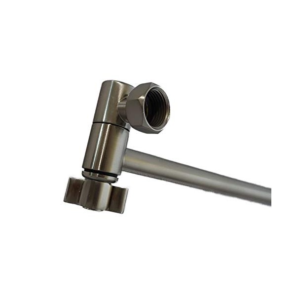 10" Locking Shower Head Extension Arm in Brushed Nickel