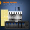 Nilight 6 Gang Rocker Switch Panel with PD Type C