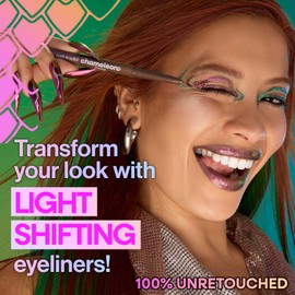 wet n wild Chameleon Chrome Eyeliner, Waterproof and Smudge-Proof, Multichrome Color Shift, Long-Lasting 18-Hour Wear, Cruelty-Free & Vegan - Superstar Suit