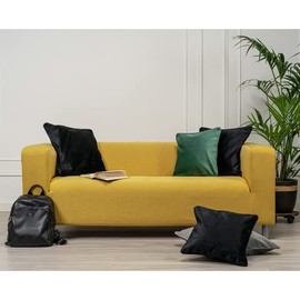 FMCTL Klippan Loveseat Cover Replacement for IKEA Klippan Couch Cover, Klippan Sofa Slipcover，Klippan Covers(Mustard)