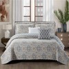 Home Soft Things Lanza Printed Microfiber Quilt Queen 90" x