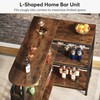 LITTLE TREE 3 Tier L-Shaped Home Bar Unit Liquor Bar