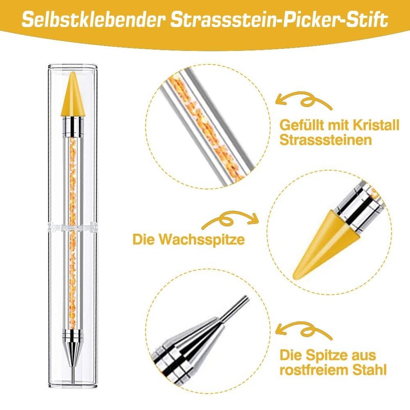 Dotting Tools for Stones for Nails, Diamond Painting Wax, Diamond