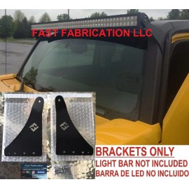 Fast Fabrication Hummer H3 52 Inch 52" LED Light Bar Mount Brackets - Straight/Curve