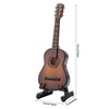 Miniature Wooden Guitar Model Display Mini Musical Ornaments Craft Home