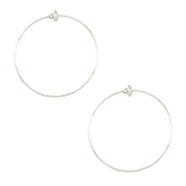 Jewelry Shop M Women's Earrings, Hoop Earrings, Hypoallergenic, Made in Japan, Simple, Metal, No Gemstone