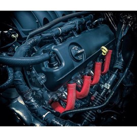 HINSON Spark Plug Wire Heat Boots Heat Protection 8 Cyl - 8.5" Long Red