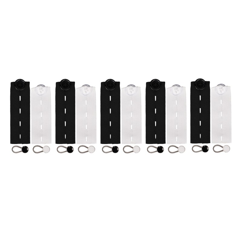 20pcs Extender Button Set with 10 Elastic Waist Extender Button