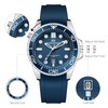 OXFANITE Mens Watches Waterproof Rubber Band Watch for Men Luminous