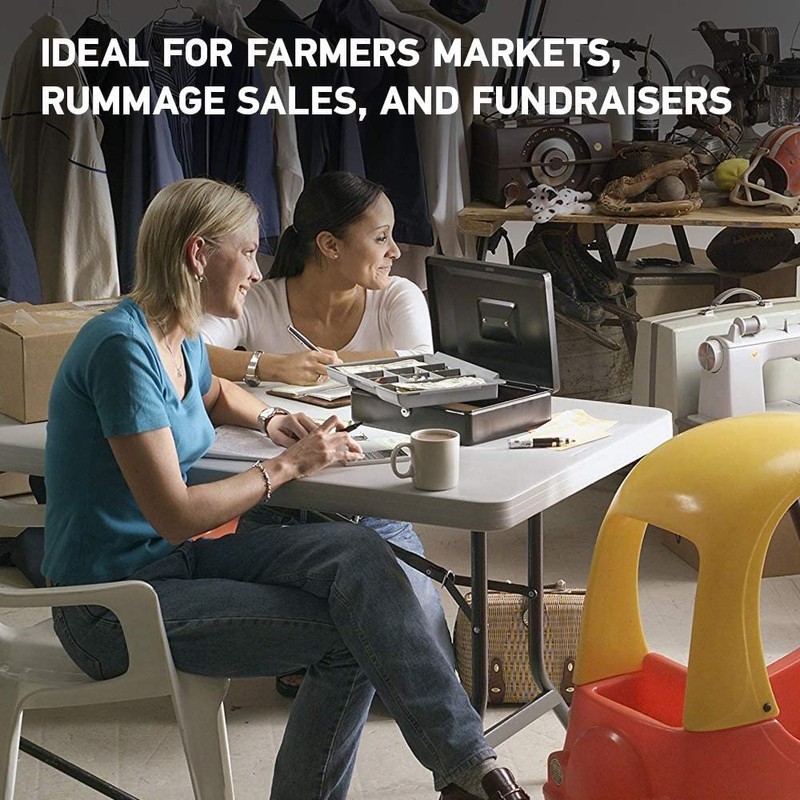 SentrySafe Black Money Saving Box with Cash Tray and Key