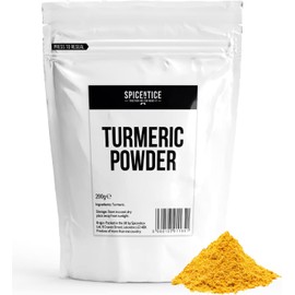 Spicentice Premium Turmeric Powder 200g - 100% Pure - Blended in UK, Additive & GMO Free - Made in BRCGS Grade AA Facility