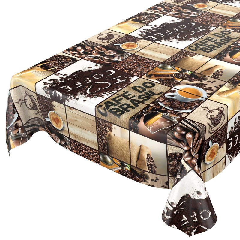 Anro Oilcloth Wax Tablecloth, Washable