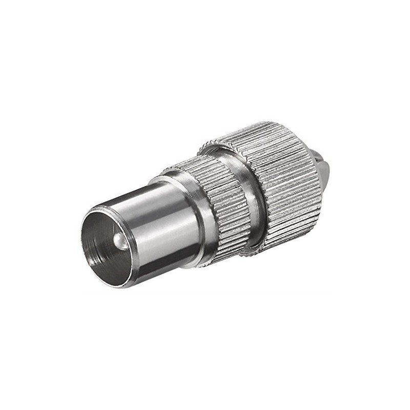 SAT-FOX TV Plug Set: 4 Coaxial Plugs and 4 Coaxial